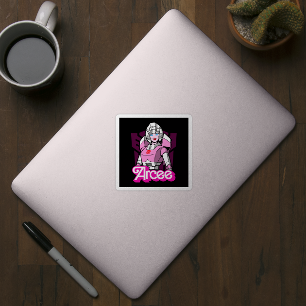 Cool Female Robot Alien Warrior Doll Feminist Logo Parody by BoggsNicolas